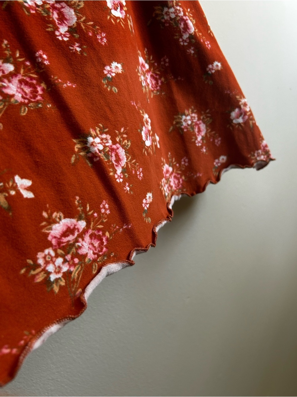 Rue21 3XL Rust Orange Floral Spaghetti Strap Cami - Picture 3 of 4